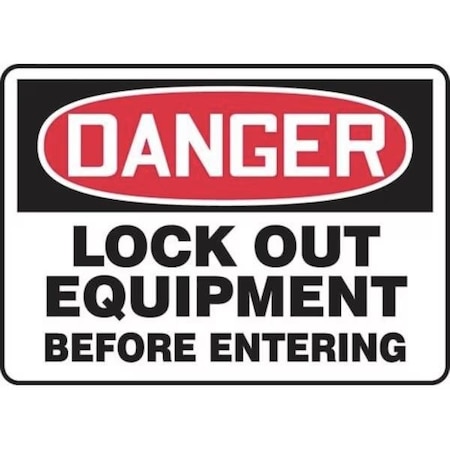 Accuform OSHA DANGER SAFETY SIGN LOCK OUT FRMLKT025VA FRMLKT025VA